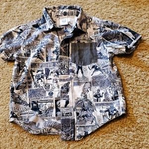 Spiderman button-up